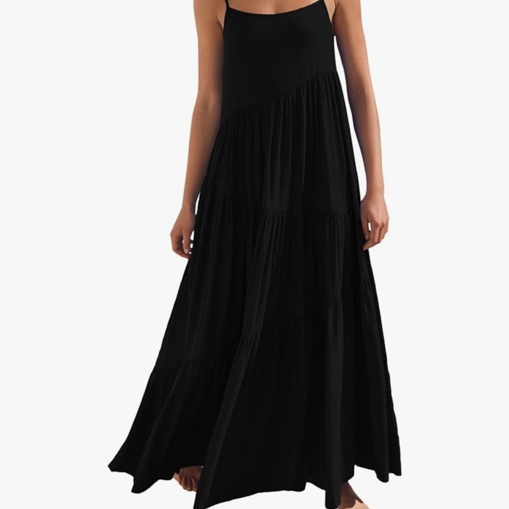 Spaghetti Strap Sundress in Black